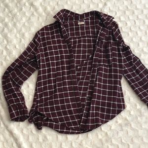 Maroon Holster Flannel
